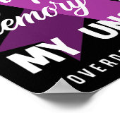 私は衣服パープル私の叔父のオーバードーズ戦争のためのメモリ ポスター (角)