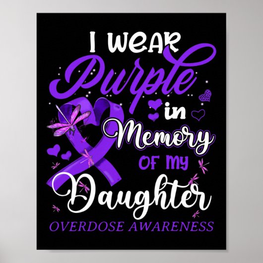 私は衣服パープル私の娘のためのメモリ過剰摂取A ポスター (正面)