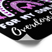 私は衣服パープル私の息子のための法の過剰摂取認識度 ポスター (角)