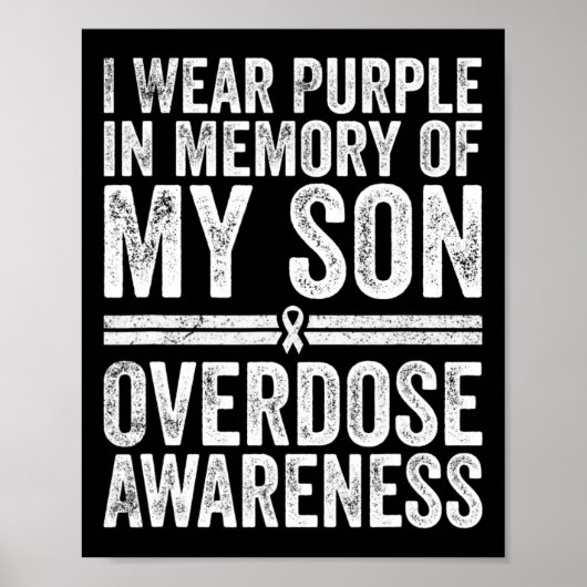 私は衣服パープル私の息子の薬物過剰摂取 ポスター (正面)