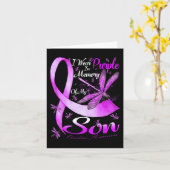 私は衣服パープル私の息子の過剰摂取アワレンのためのメモリ カード (黄色い花)