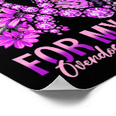 私は衣服パープル私の息子の過剰摂取アワレンのためのメモリ ポスター (角)