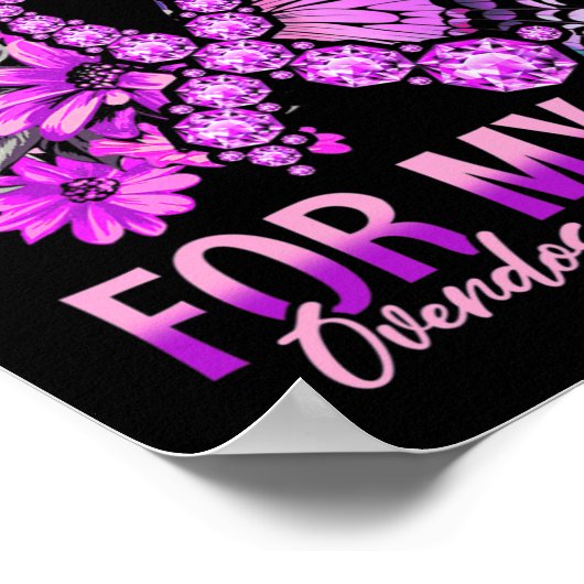 私は衣服パープル私の息子の過剰摂取アワレンのためのメモリ ポスター (角)