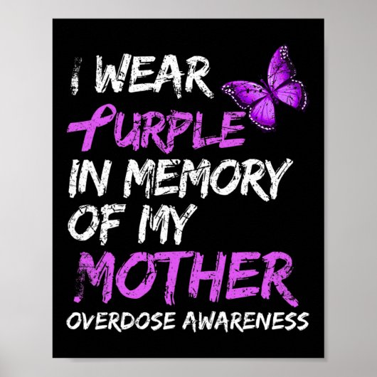 私は衣服パープル私の母のオーバードーズ戦争の記憶 ポスター (正面)