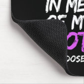 私は衣服パープル私の母のオーバードーズ戦争の記憶 マウスパッド (コーナー)