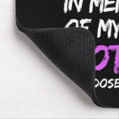 私は衣服パープル私の母のオーバードーズ戦争の記憶 マウスパッド (コーナー)