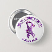 私は衣服パープル私の母 | MCASマスト細胞 缶バッジ (正面&裏面)