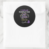 私は衣服パープル ラウンドシール (バッグ)