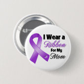 私は衣服パープル 缶バッジ (正面&裏面)