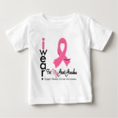 私は衣服ピンクにおばあちゃん素晴らしの乳がん ベビーTシャツ (正面)