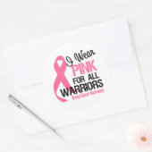 私は衣服ピンクをすべての戦士 ラウンドシール (封筒)