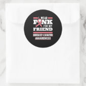 私は衣服ピンクを友人のために ラウンドシール (バッグ)