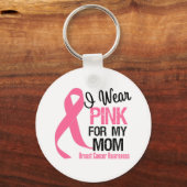 私は衣服ピンクを母のために キーホルダー (正面)