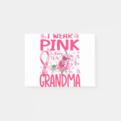 私は衣服ピンクを祖母の乳がんの思い出に ポストイット (正面)
