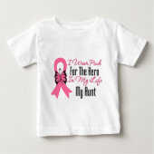 私は衣服ピンクを私の人生のヒーローのために…私の叔母 ベビーTシャツ (正面)