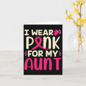 私は衣服ピンク叔母のために私の叔母の乳がんAppa カード (黄色い花)