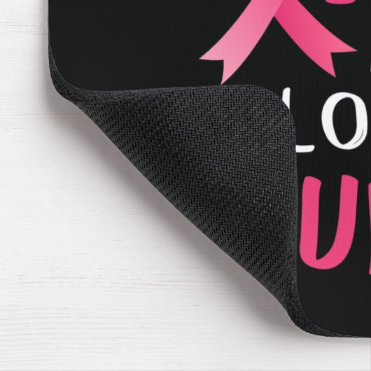 私は衣服ピンク私の叔母の乳がんが大好きだから マウスパッド (コーナー)