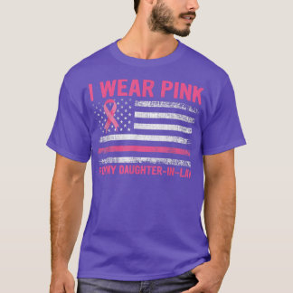 私は衣服ピンク私の娘のためにLaw乳癌Awa Tシャツ