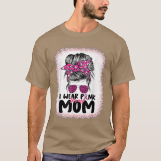私は衣服ピンク私の母のための乱乳がんAwa Tシャツ