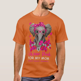 私は衣服ピンク私の母の象の乳がん戦争 Tシャツ