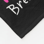 私は衣服ピンク私の母ママゾウ乳癌 フリースブランケット (角)