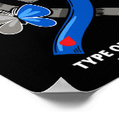 私は衣服ブルーとグレー私の孫娘のタイプ1 ポスター (角)