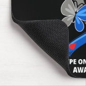 私は衣服ブルーとグレー私の弟のタイプOne Diabe マウスパッド (コーナー)