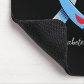 私は衣服ブルー私の妹の糖尿病認識度月 マウスパッド (コーナー)