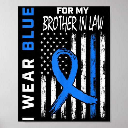 私は衣服ブルー私の義理の兄のための糖尿病アワレネ ポスター (正面)