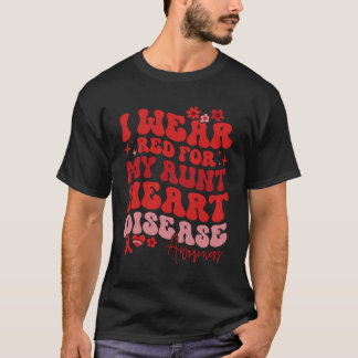 私は衣服レッド叔母のハート病ことわざ Tシャツ