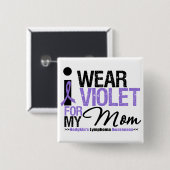 私は衣服ヴァイオレットを母のために 缶バッジ (正面&裏面)