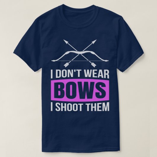 私は衣服弓を撃たない Tシャツ (デザイン正面)