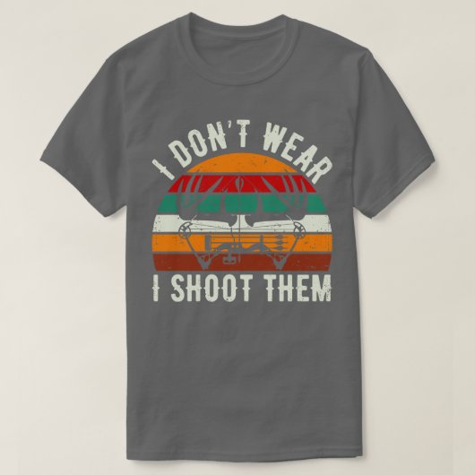 私は衣服弓を撃つアーチェリーおもしろい2 Tシャツ (デザイン正面)