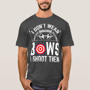私は衣服弓を撃つ弓おもしろい射手 Tシャツ