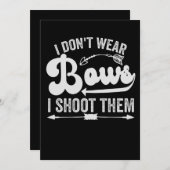 私は衣服弓を私は弓矢の恋人おもしろいを撮影しない シーズンカード (正面/裏面)