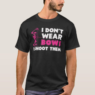 私は衣服弓を私は彼らを撮影しない – おもしろいレトロアーチェ Tシャツ