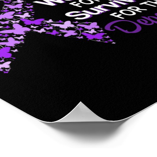 私は衣服紫のための戦士バタフライ過剰摂取 ポスター (角)