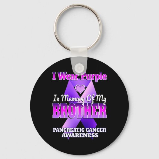 私は衣服紫の私の兄の膵臓Cのメモリ キーホルダー (正面)