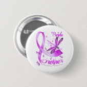 私は衣服紫の私の兄ドラゴンフライの記憶 缶バッジ (正面&裏面)