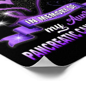 私は衣服紫の私の叔母の膵臓のカンクの記憶に ポスター (角)