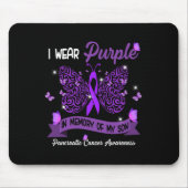 私は衣服紫の私の息子の膵臓のバランスの記憶 マウスパッド (正面)