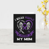 私は衣服紫の私の母の記憶てんかんアワレネ カード (黄色い花)