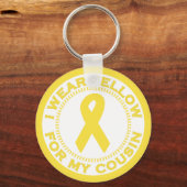 私は衣服黄色いとこのために キーホルダー (正面)