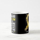 私は衣服黄色の人の自殺恋しく思予防のために コーヒーマグカップ (中央)