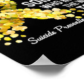 私は衣服黄色の人の自殺恋しく思予防のために ポスター (角)