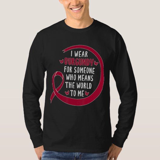 私は衣服・ブルゴーニュを世界を意味する人のために Tシャツ (正面)