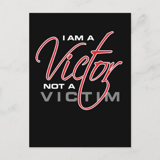 私は被害者ではない勝者だ – Osteen ポストカード (正面)