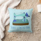 私は裁縫が大好き。ヴィンテージ裁縫パーソナライズされた機 クッション (ブランケット)