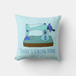 私は裁縫が大好き。ヴィンテージ裁縫パーソナライズされた機 クッション