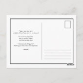 私は裁縫シロクマのバニーの水色が大好き ポストカード (裏面)